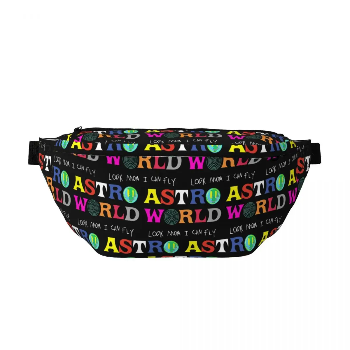 

Crossbody Waist Bag ASTROWORLD Look Mum I Can Fly Men Women Adjustable Fanny Pack Travel Running Money Phone Pouch Chest Bag