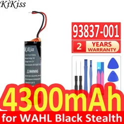 4300mAh KiKiss Powerful Battery 93837-001 for WAHL Black Stealth Chrome Cordless Magic Clip Senior Sterling 4 Super Taper