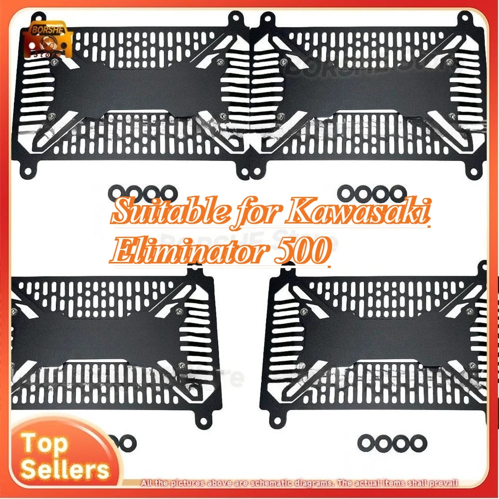 

Suitable for Kawasaki Eliminator 500 Radiator Guard Mesh Coolant Tank Protective Cover Engine Protection Accessory