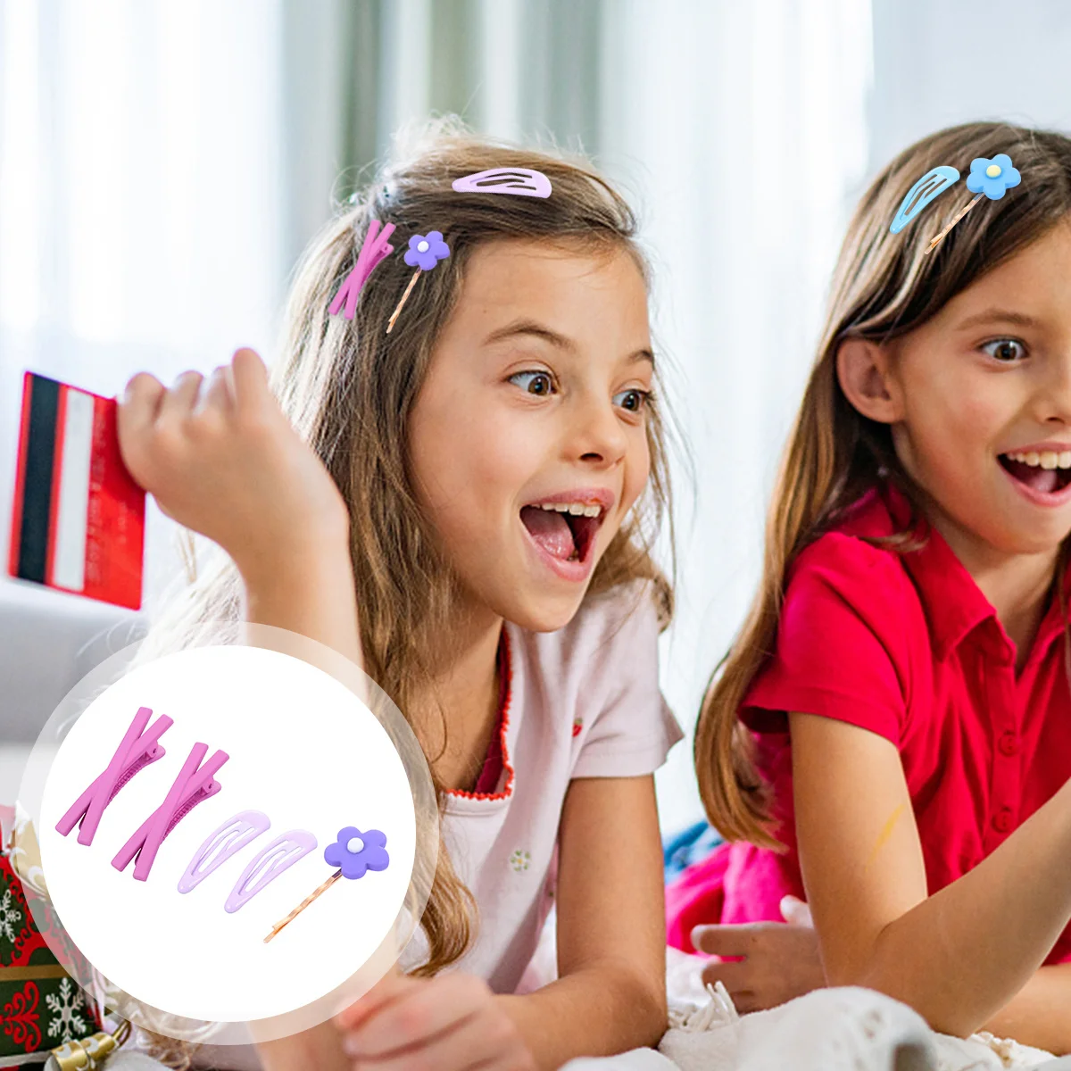 مجموعة دبوس شعر متقاطع وزهرة مكونة من 30 قطعة، مشابك شعر جانبية بسيطة وأنيقة للحفلات والمدرسة وإكسسوارات الشعر اليومية #3