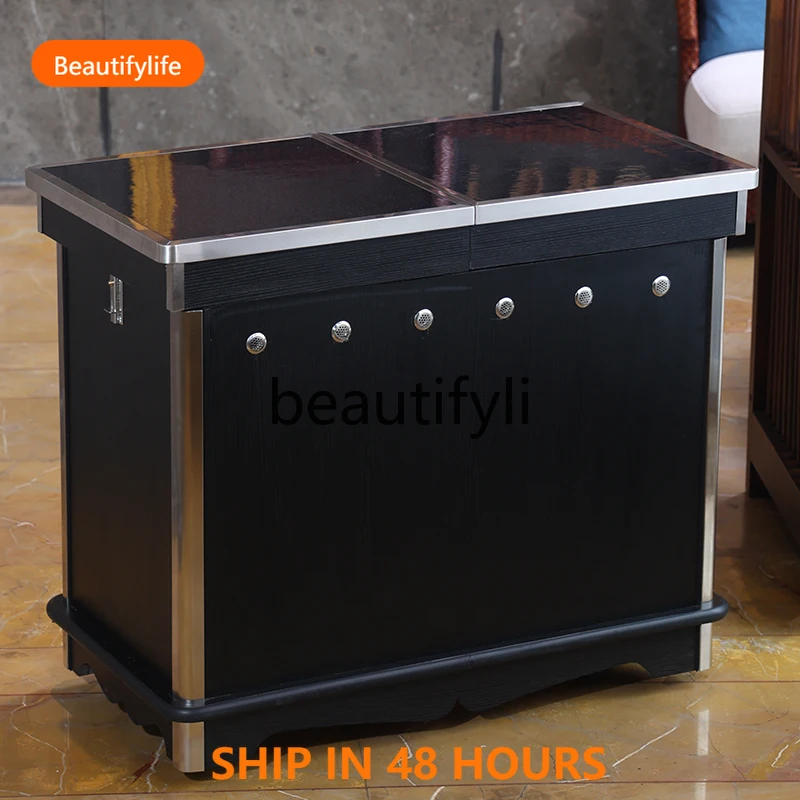 

Cooking Cart Restaurant Mobile On-site Stewing Abalone Cart Commercial Hall Grilling Grilled Steak Cart H