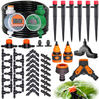 5/10/20/25/30/40/50m DIY Drip Irrigation Water Kits Micro Adjustable Drippers Head System Automatic Watering Potted Greenhouse