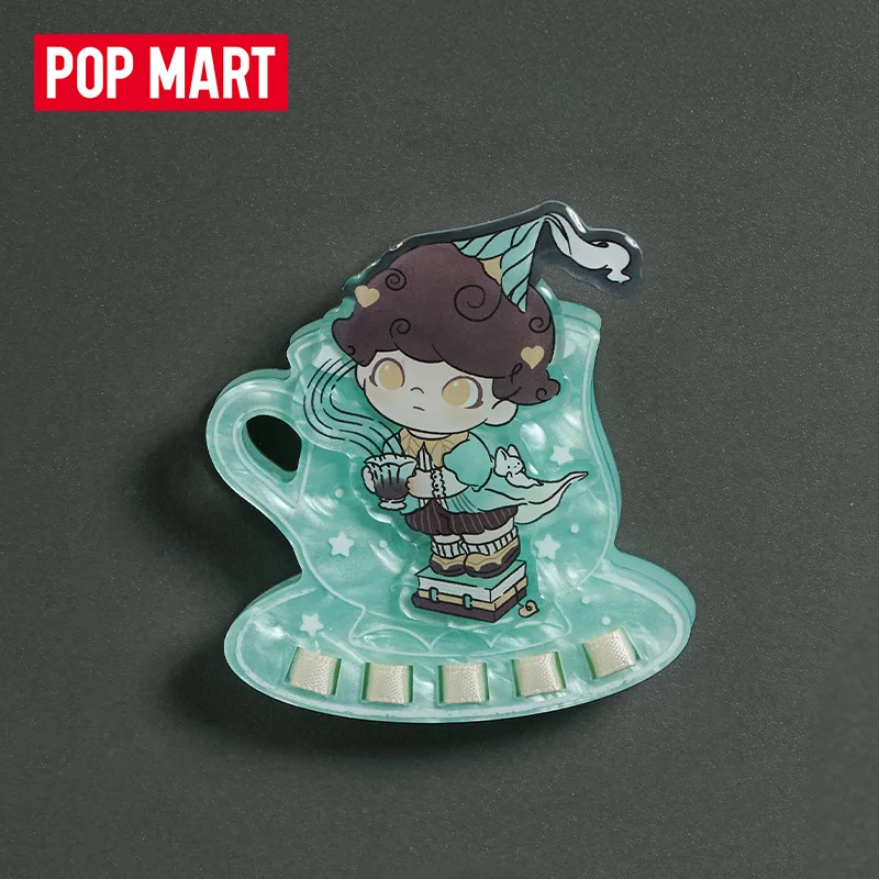 Genuíno pop mart dimoo coração mistura série caixa cega acrílico geladeira ímã clipe presentes de aniversário para meninas presente da moda