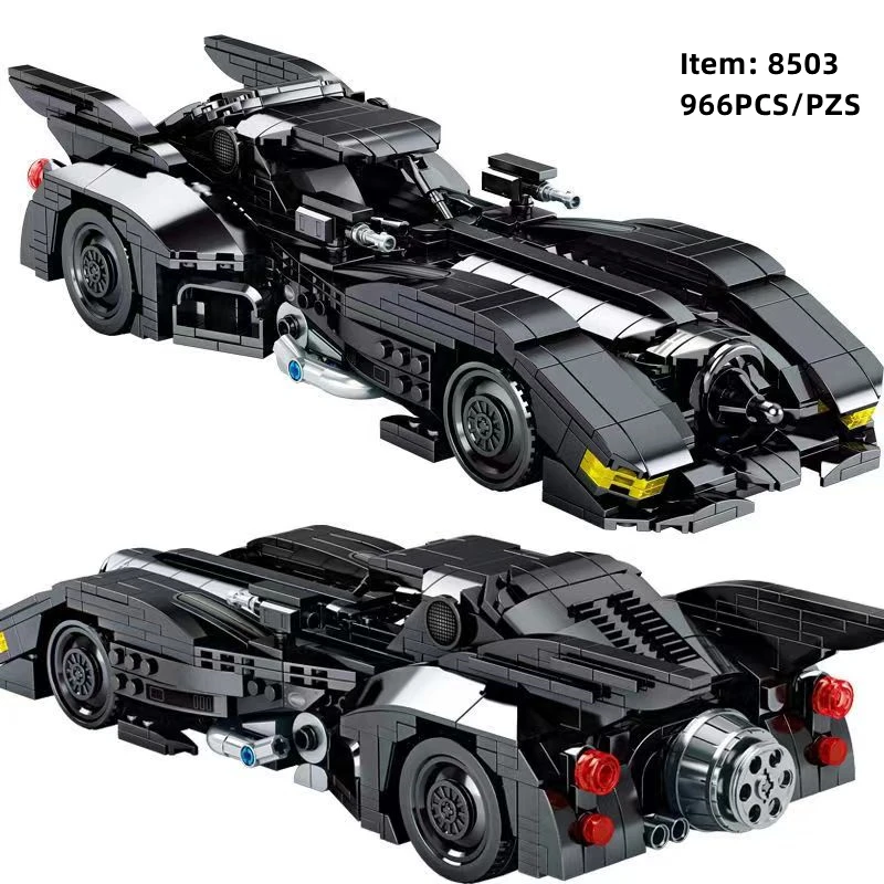 Mobile Vehicle Model Building Blocks Speed Racing Car Movie Bat Anime Assemble Compatible Bricks Education Toys Gifts for Boys