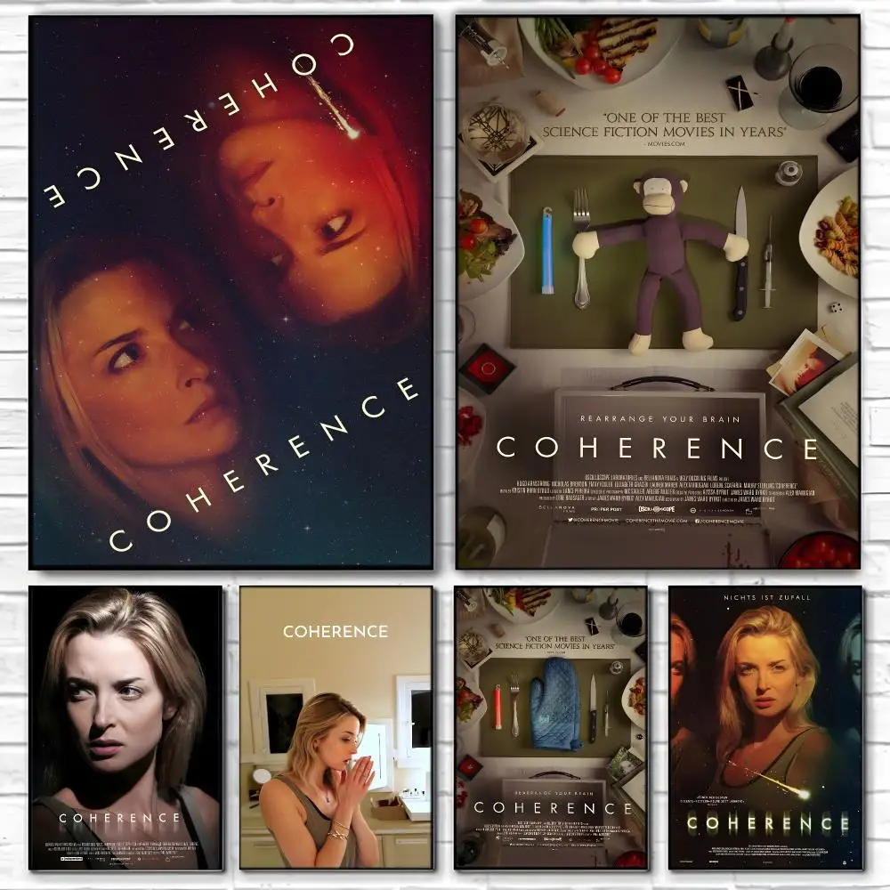 Moody Surreal Cosmic Movie C-Coherence Poster  High-definition Art Sticker Self Adhesive Waterproof Home Decoration