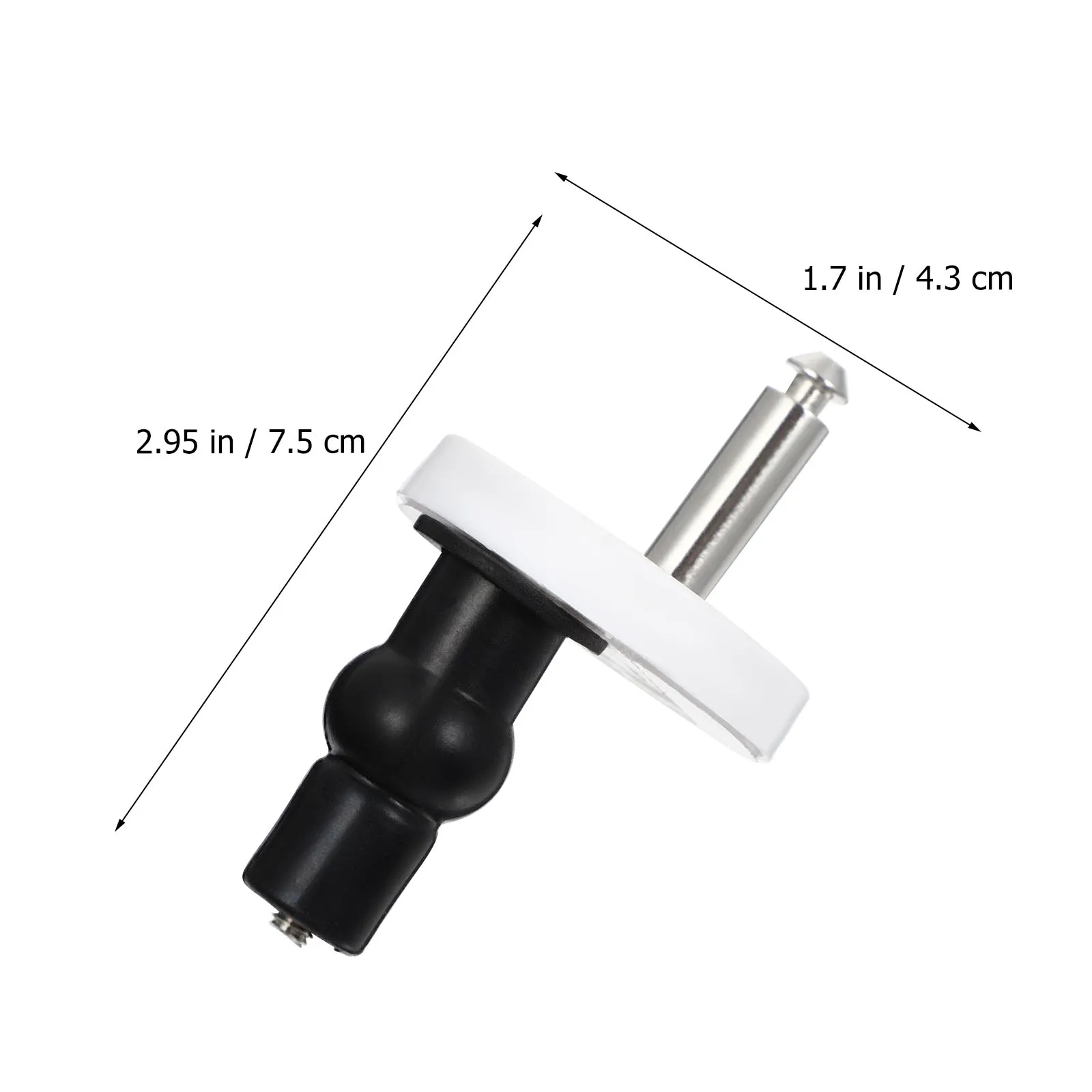

Universal Toilet Seat Accessories Black Stainless Steel Hinge Fasteners Replacement Durable Quality Long Use Practical Easy