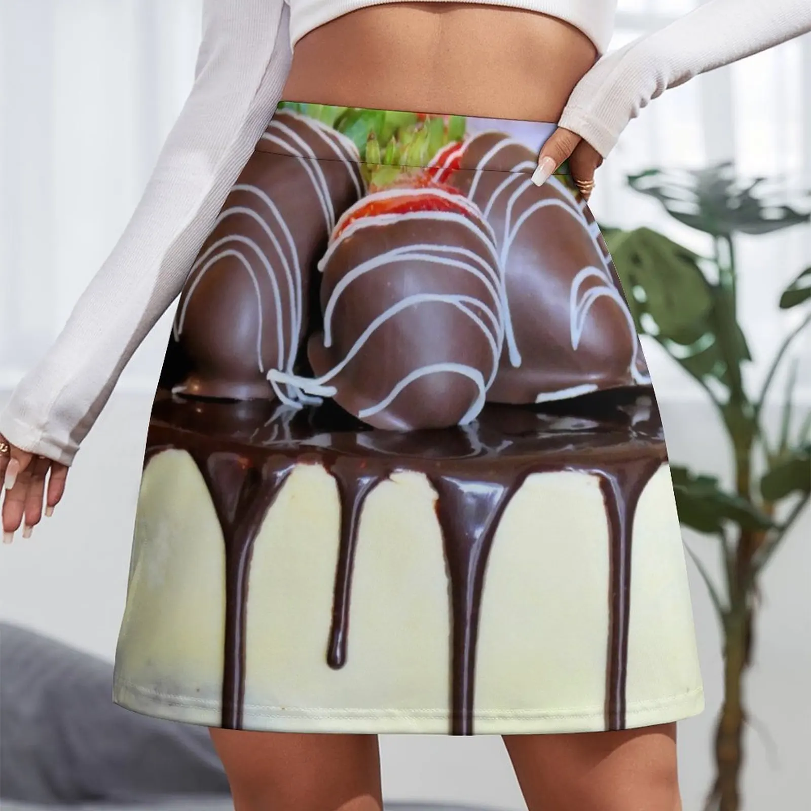 Bolo de chocolate - Southland Mini saia saia para mulher elegante saias sociais femininas Mini saia