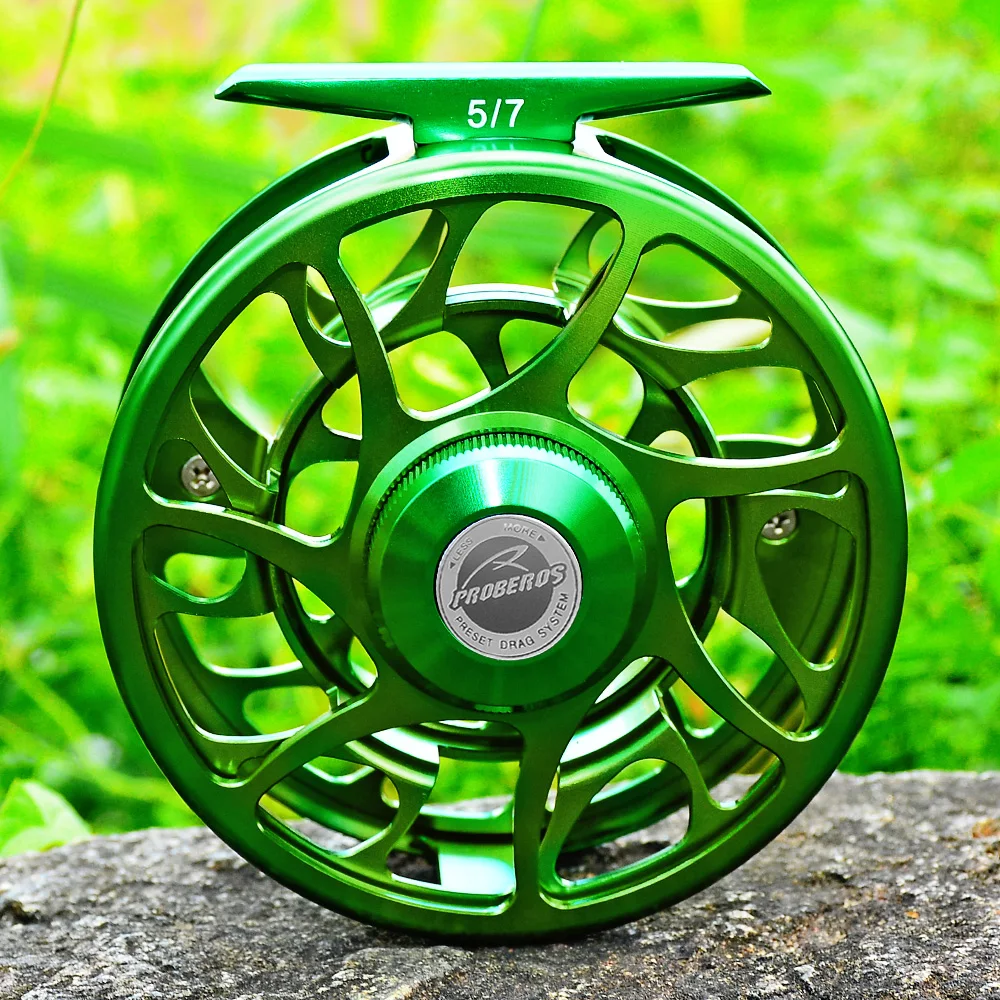 PROBEROS 3+1BB Fliegenfischen Rad 3/4-5/6-7/8 GEW Fliegenfischen Rolle Aluminium Fliegenrolle CNC Maschine Geschnitten Große Dorn Druckguss – Detail 9