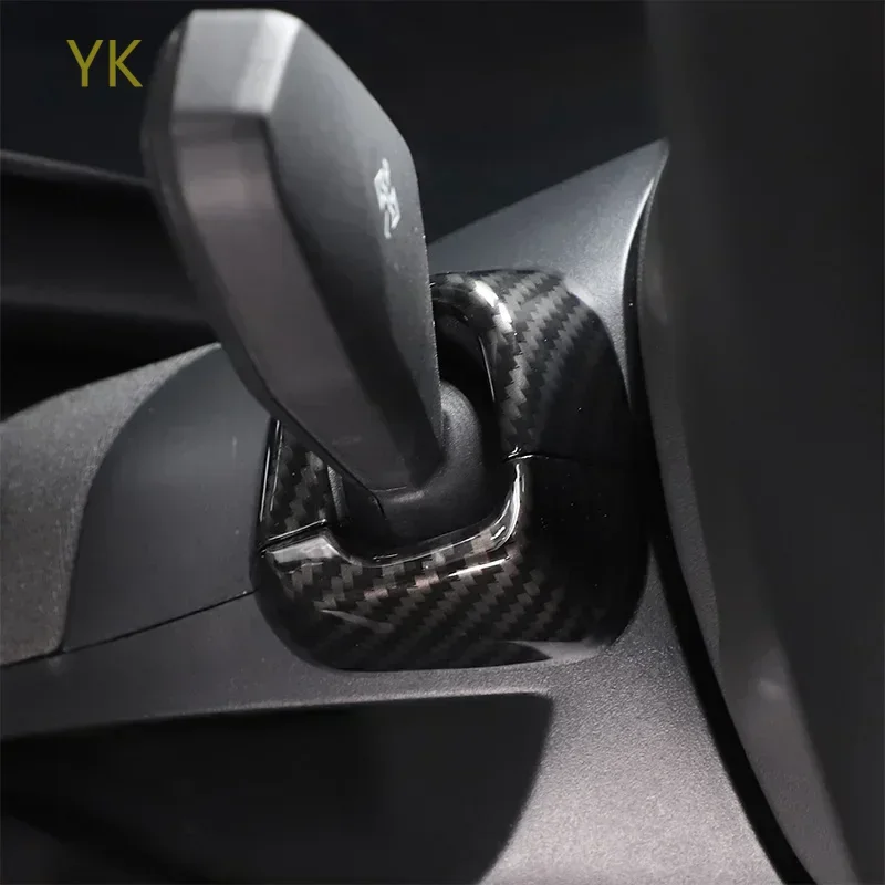 

ABS Carbon Fiber Car Steering Wheel Turn Signal Wiper Lever Cover Trim Interior Car Accessories For BMW X1 IX1 U11 2023-2025