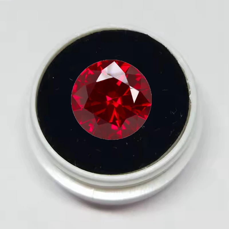 فضفاض الوردي الأحمر روبي 15.0 مللي متر 14.0ct قطع مستديرة اختبار موس صلابة الأحجار الكريمة لصنع المجوهرات/جهرة جمع لتقوم بها بنفسك الحجر