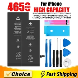 Original High Capacity Rechargeable Batterie For Apple iPhone 11 12 Pro 6 S 7 8 Plus X XS Max battery for iphone Lithium Battery