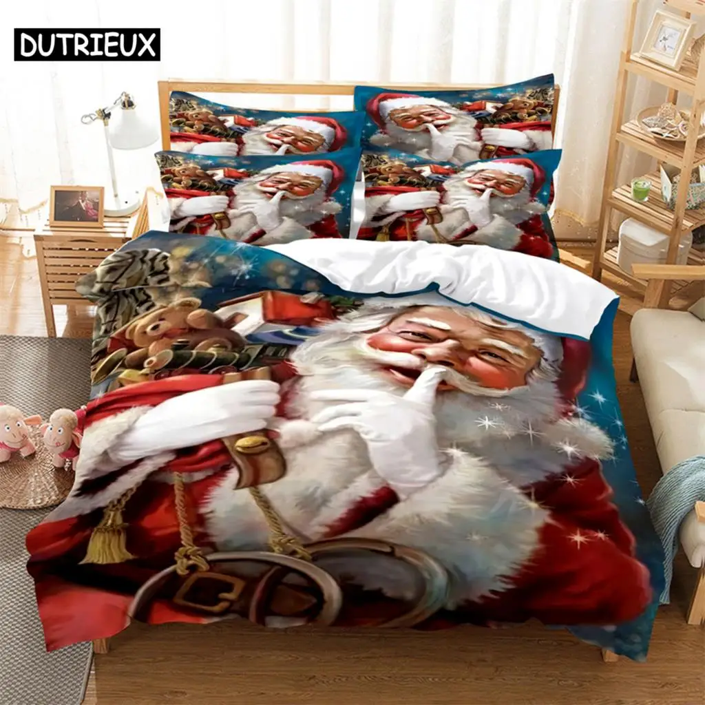 

Santa Claus Bedding Set Duvet Cover Set 3d Bedding Digital Printing Bed Linen Queen Size Bedding Set Fashion Design