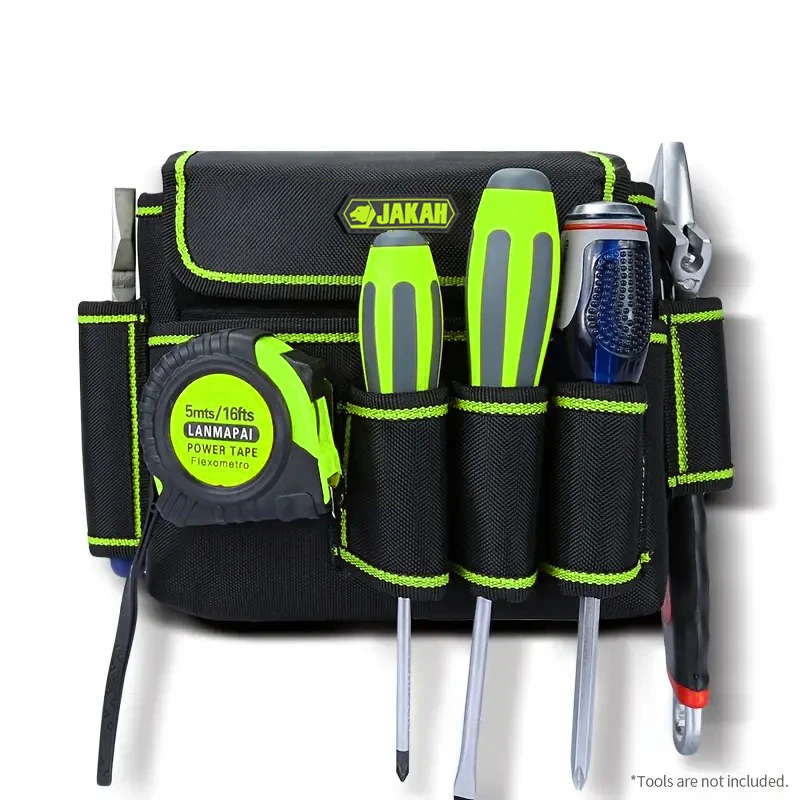 Jakah Electrician Toolkit Thickened Canvas Multifunctional Air Conditioning Repair Kit Tool Waist Bag HL110