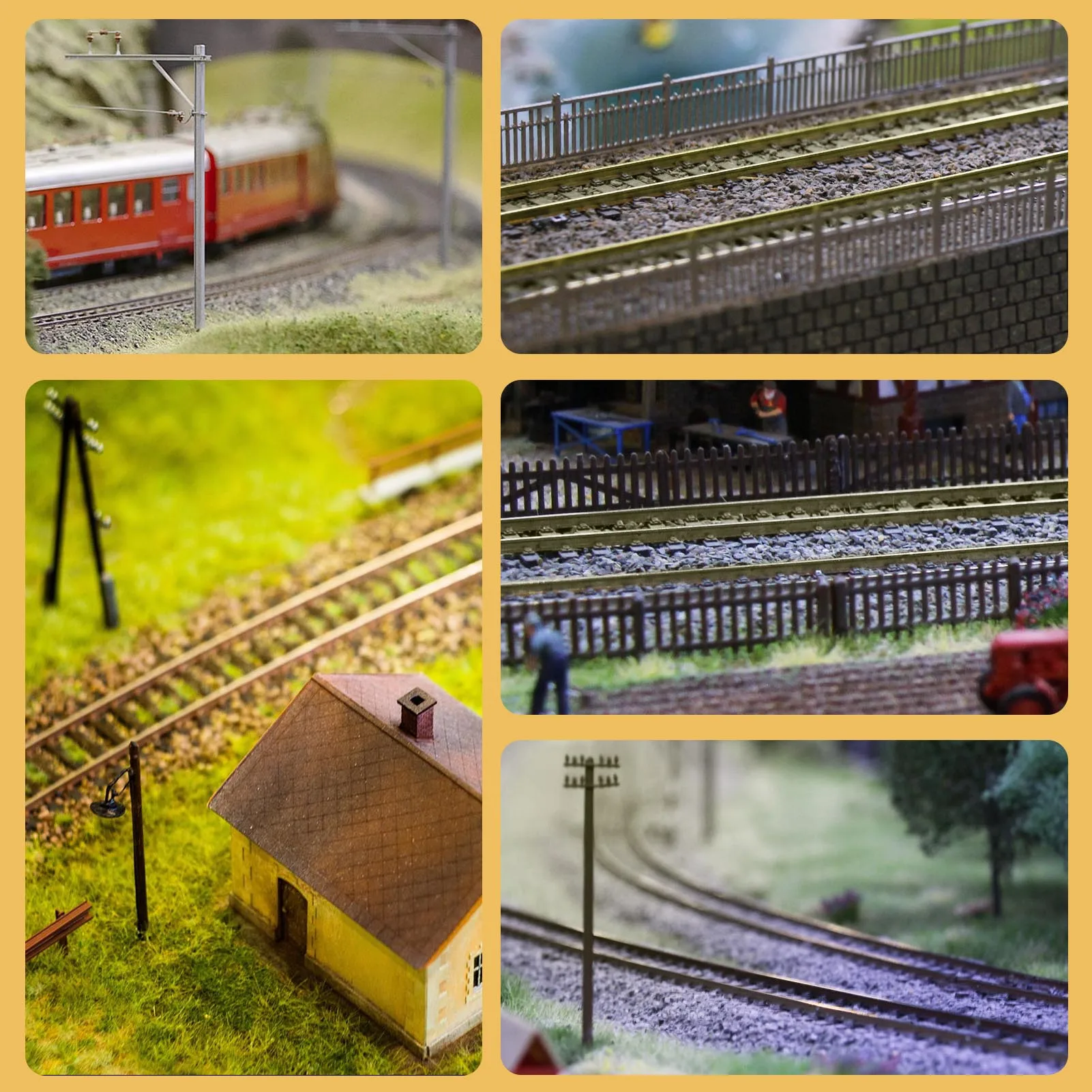 5pcs/10pcs N Scale 1:160 Track Flex Rail 50cm with Rail Joiners Nails HP27N Model Railroad