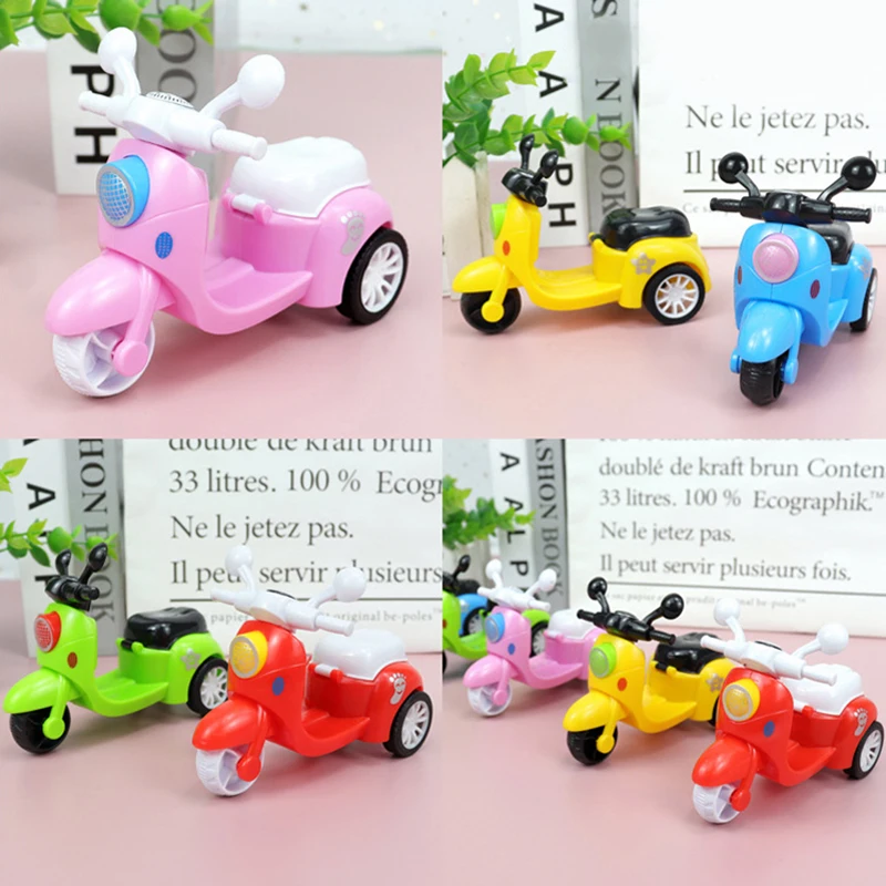 {CC44} Pull Back Motorcycle Inertia Miniature Motorbike Model Interactive Toys Cartoon Vehicle Model Kids Educational Toys