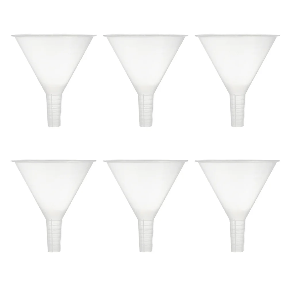 6Pcs Laboratory Funnel Small Plastic Funnels for Scientific Experiments Reusable Labware Separating Liquid Funnel