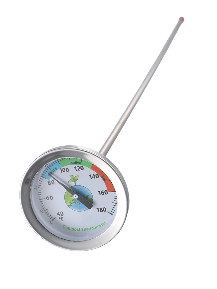 Temperature Range 40°F - 180°F/10°C - 76°C Soil Thermometer Temperature Monitor Thermometer 304 Stainless Steel