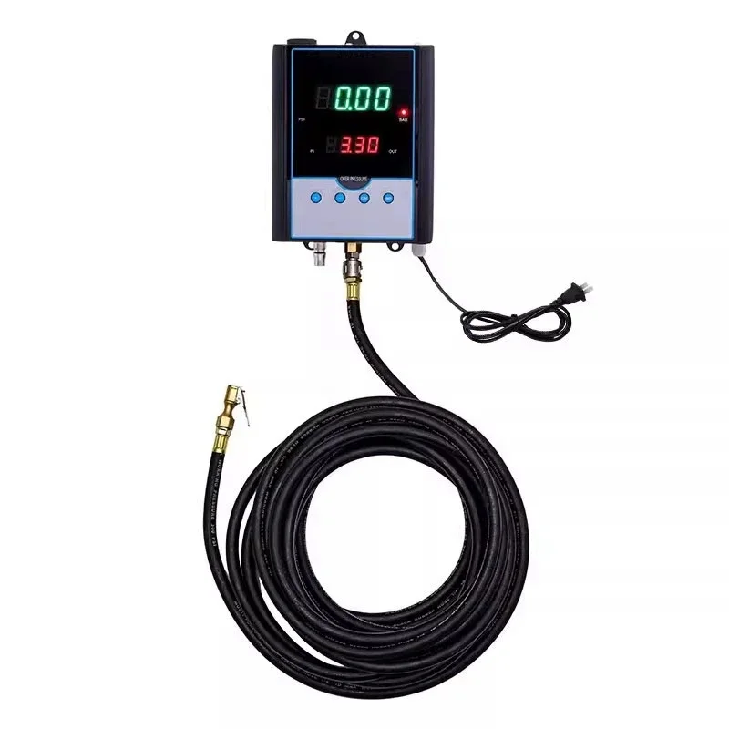 Automatic tire inflator car wall mounted tire inflation tire pressure gauge automatic inflator