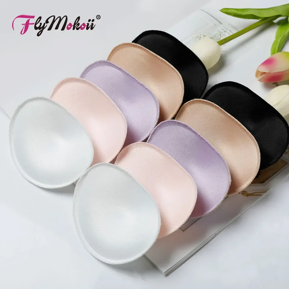 Flymokoii 1 Cặp/lô Nữ Áo Ngực Đệm Ngực Ly Lắp Áo Bra Dán Nâng Ngực Push Up Bikini Vô Hình, Áo Ngực Cho Đồ Bơi