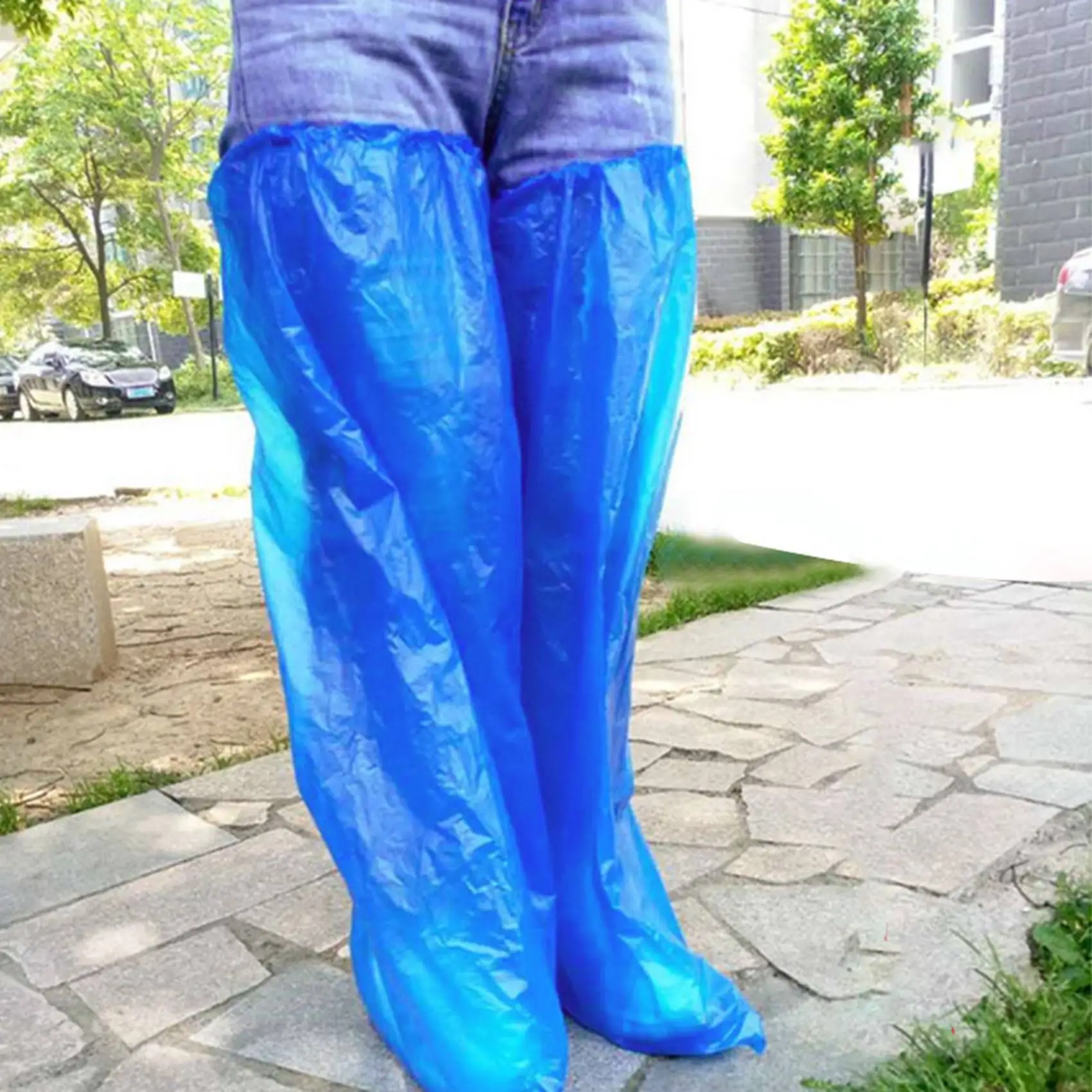BAAE 1000Pcs Waterproof Disposable Long Shoe Covers Carpet Cleaning Overshoes Protective
