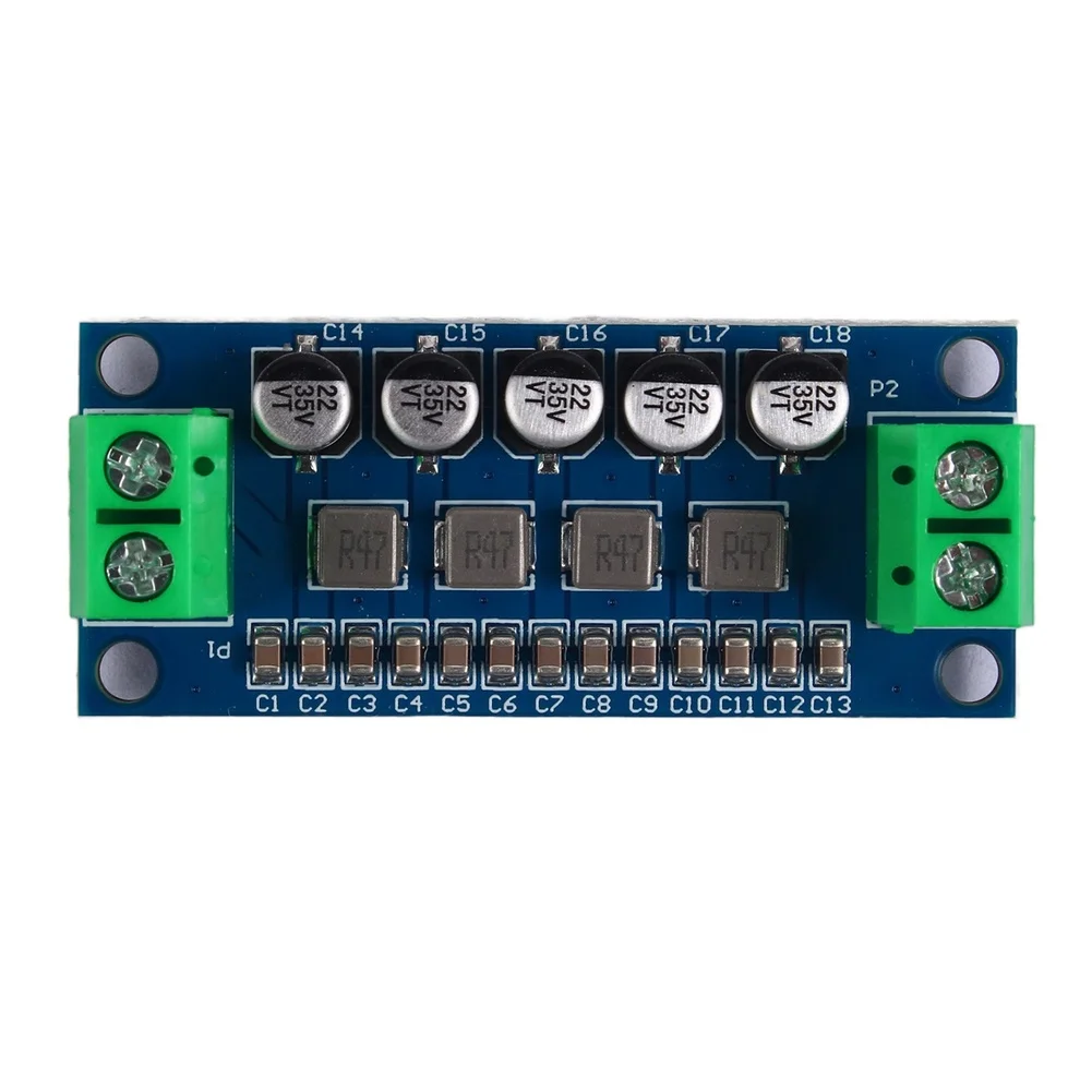 DC Voltage Filtering Solution Supporting 12V 24V Operation and Input Range from 0V to 35V for Ripple Suppression Needs