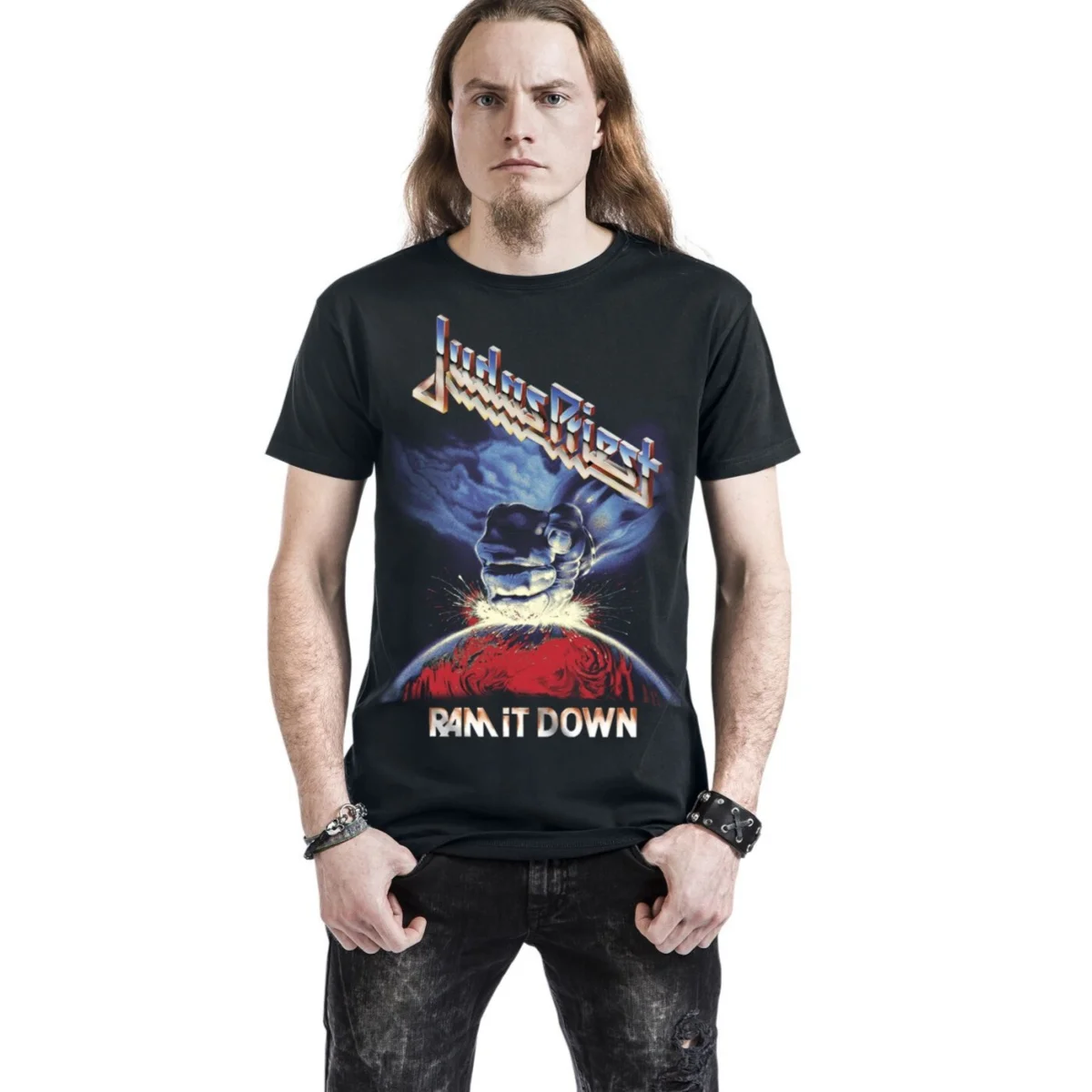 Top Judas Priest Graphic Cotton T-shirt Unisex Summer Short Sleeve Fashion Brand Tee Luxury Casual Vintage Tees