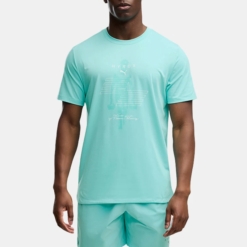 Puma genuine men's sports pattern printed round neck pullover short sleeved T-shirt 529231-20
