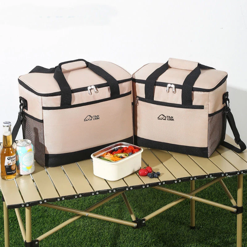 

17/30L Insulated Cooler Bag Large Capacity Thermal Tote for Outdoor Picnic Camping BBQ Leakproof Portable Chilled Bag