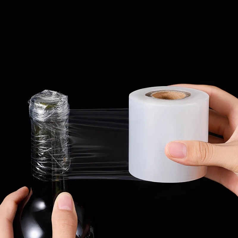 1 Rollo de Película Selladora para Botellas de 3/5/10cm, Película Antiderrames para Botellas de Vino Antiguo, Película Elástica Antienvejecimiento para Envolver la Boca de Botellas