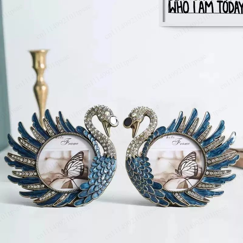 Creativity Photo Frame Metal Golden Leaves Modern Home Desktop Decoration Golden Picture Frame Photo Storage Display Decoration