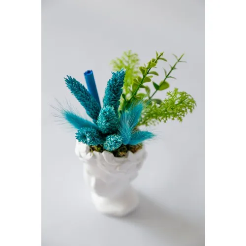 Besa Flowers Turquoise Mini Helen Büst