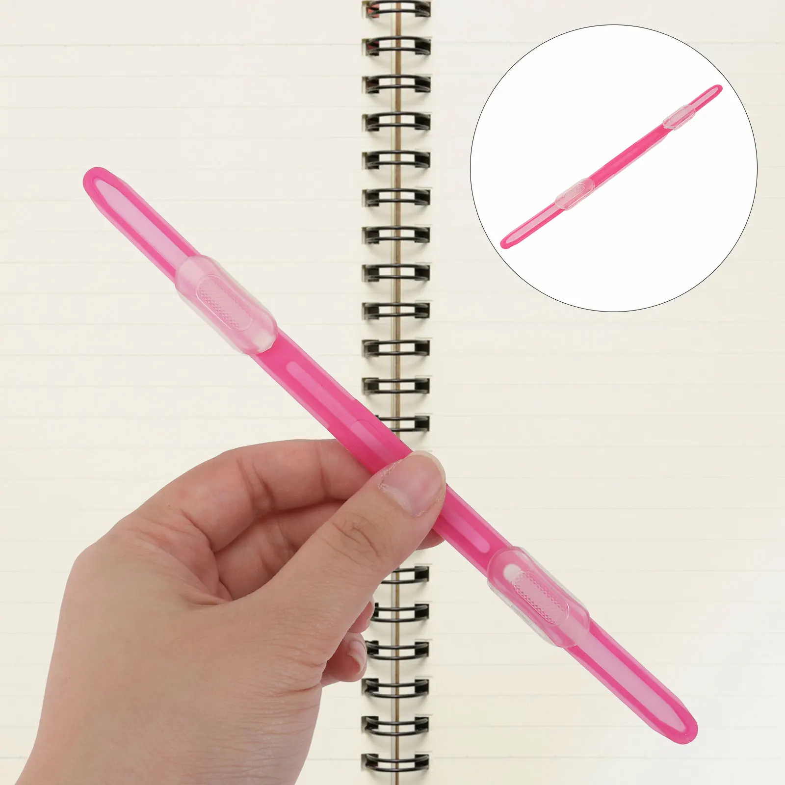 20Pcs Plastic Bookbinding Clips Heavy Duty Stationery Binder Clip for Paper Fasten Loose-Leaf Files Office School Supplies