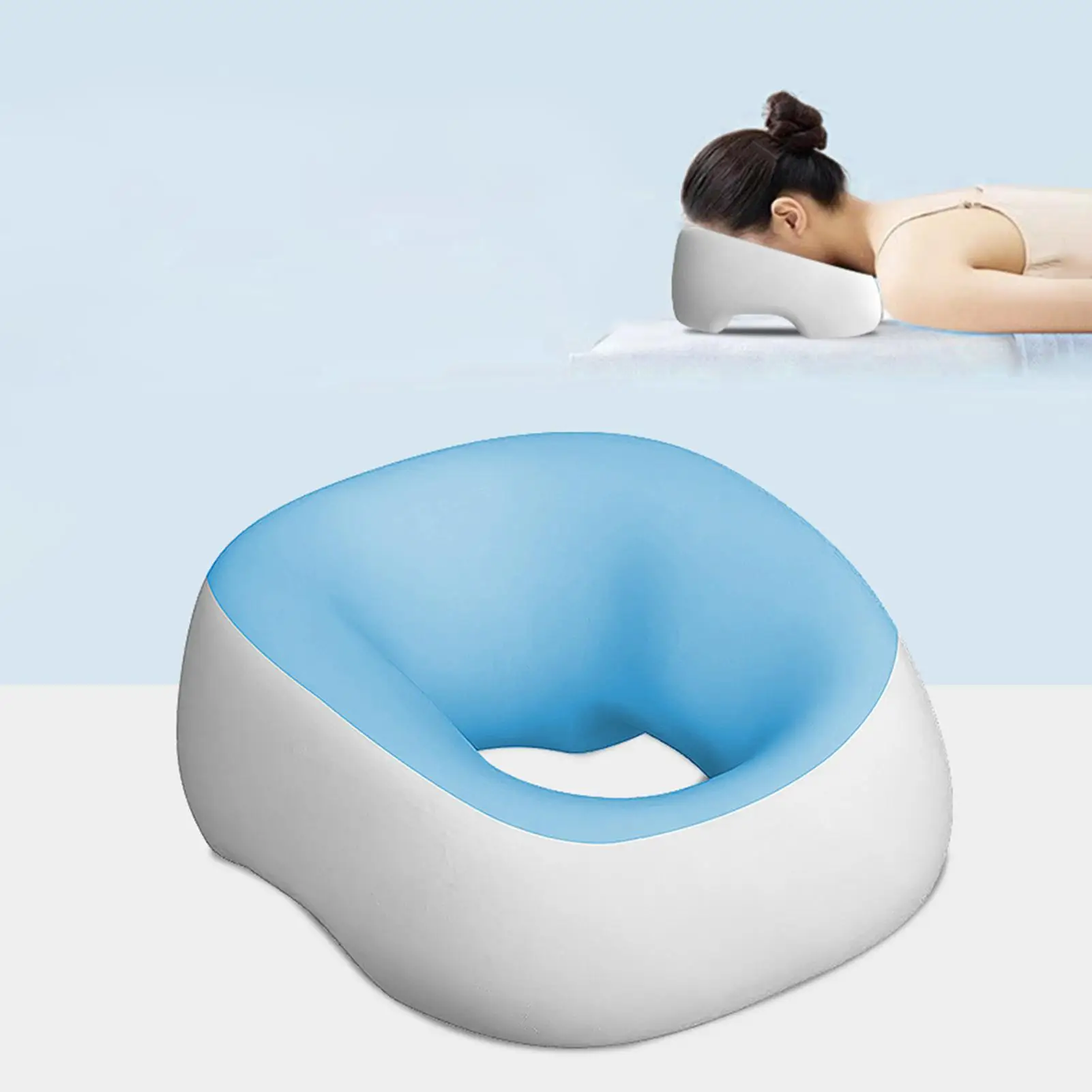 

Подушка для лица для сна, подушка для лица, дышащая мягкая контурная подушка, портативный облегчение спины, спа-красота для женщин, пожилых людей