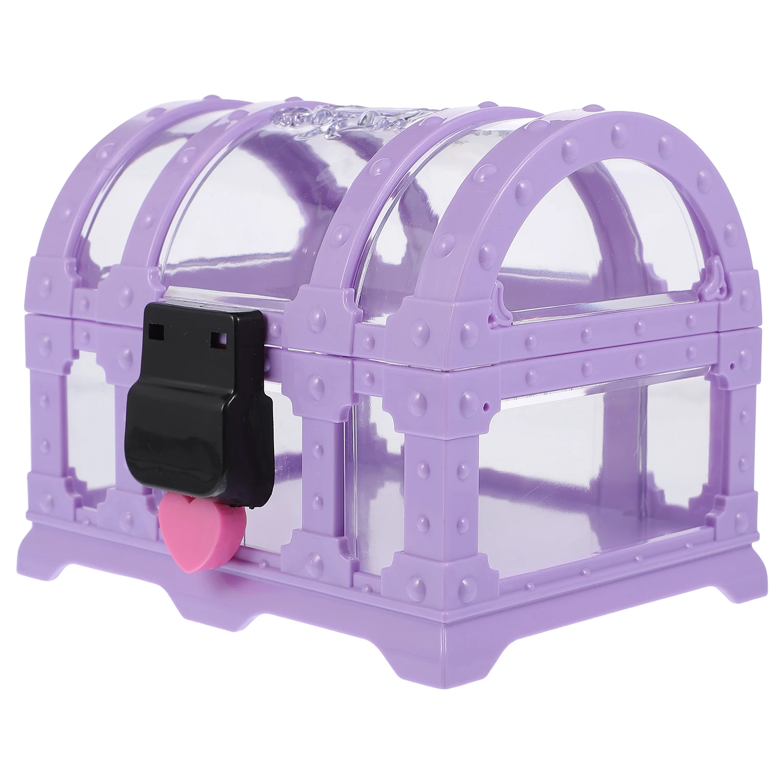 

1 Set Treasure Chest Box Diamond Storage Case Jewelry Box Lock Crystal Organizer Large Capacity Storage Container For Rings