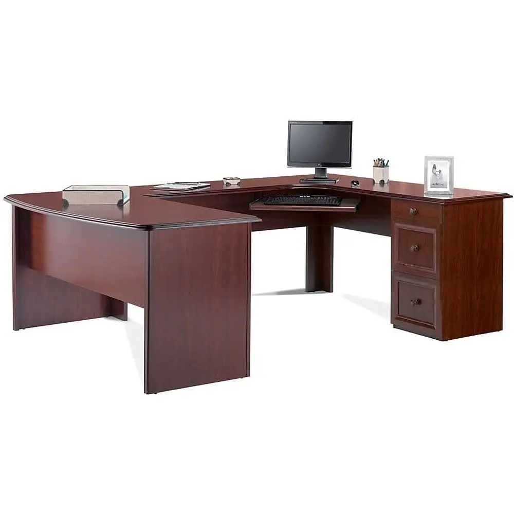 

Broadstreet Executive Curved Office Desk with Optional Hutch