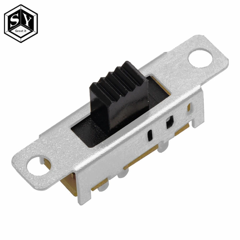 10pcs  SS23E04 Double Toggle Switch 8 Pins 3 files 2P3T DP3T Handle high 5mm small slide switch