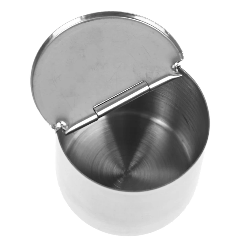 5*5cm Stainless Steel Dental Cotton Tank Alcohol Disinfection Jar Half Clamshell