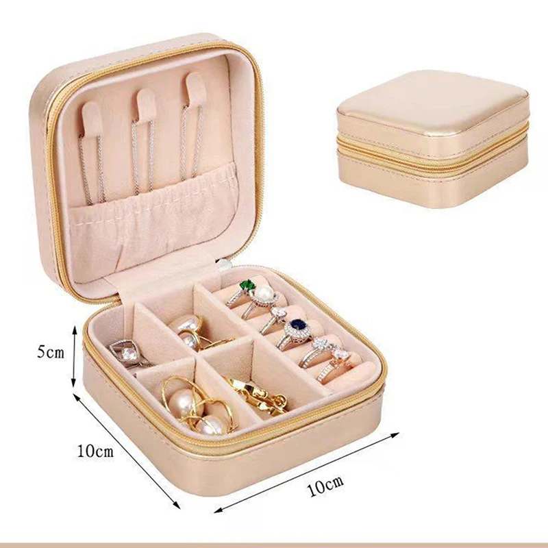 Candy Color Jewelry Organizer Display Storage Box Travel Earrings Necklace Ring Holder Jewelry Case Boxes