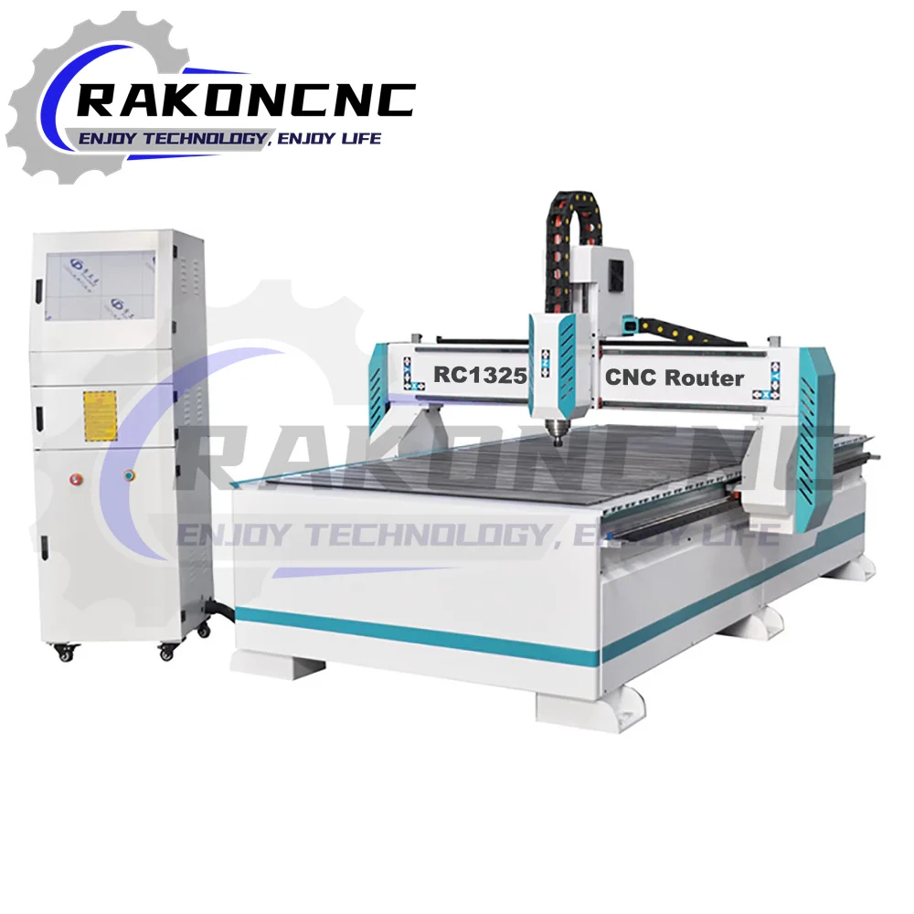 

1325 4 Axis CNC Woodworking Machine, Wood CNC Router 3D for Door Making Cutter Engraver