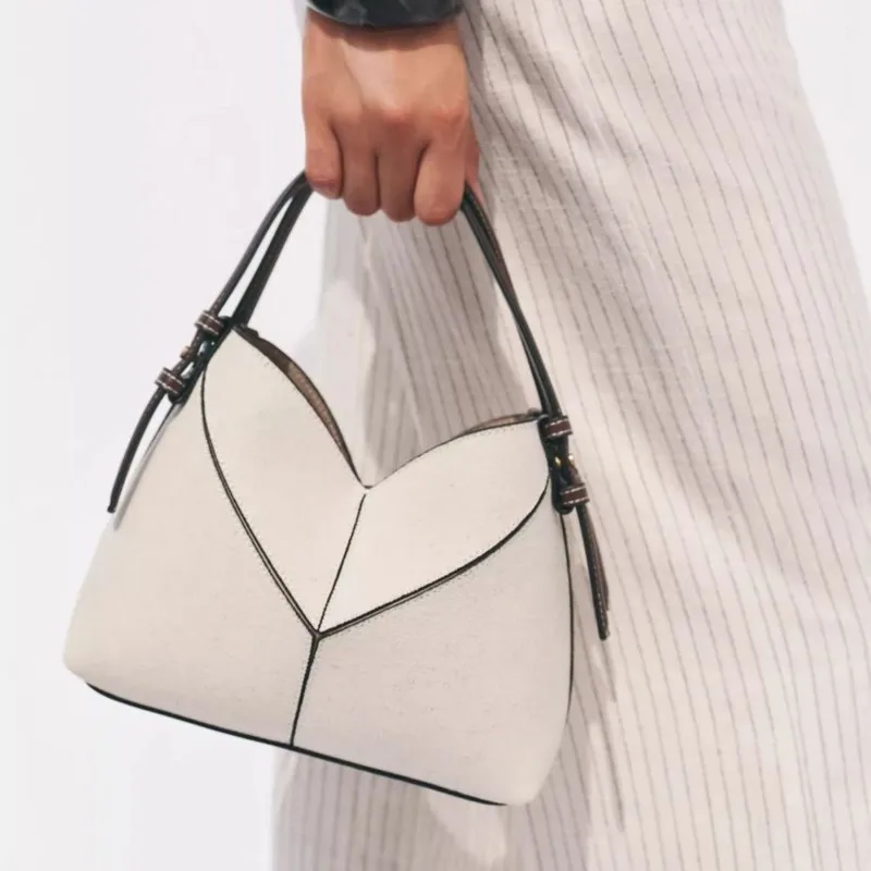 

JIAERDI Color Blocking Stitching Design Tote Bag Women Simple Leather Mini Shoulder Bag Ladies Everyday Casual Crossbody Bag New