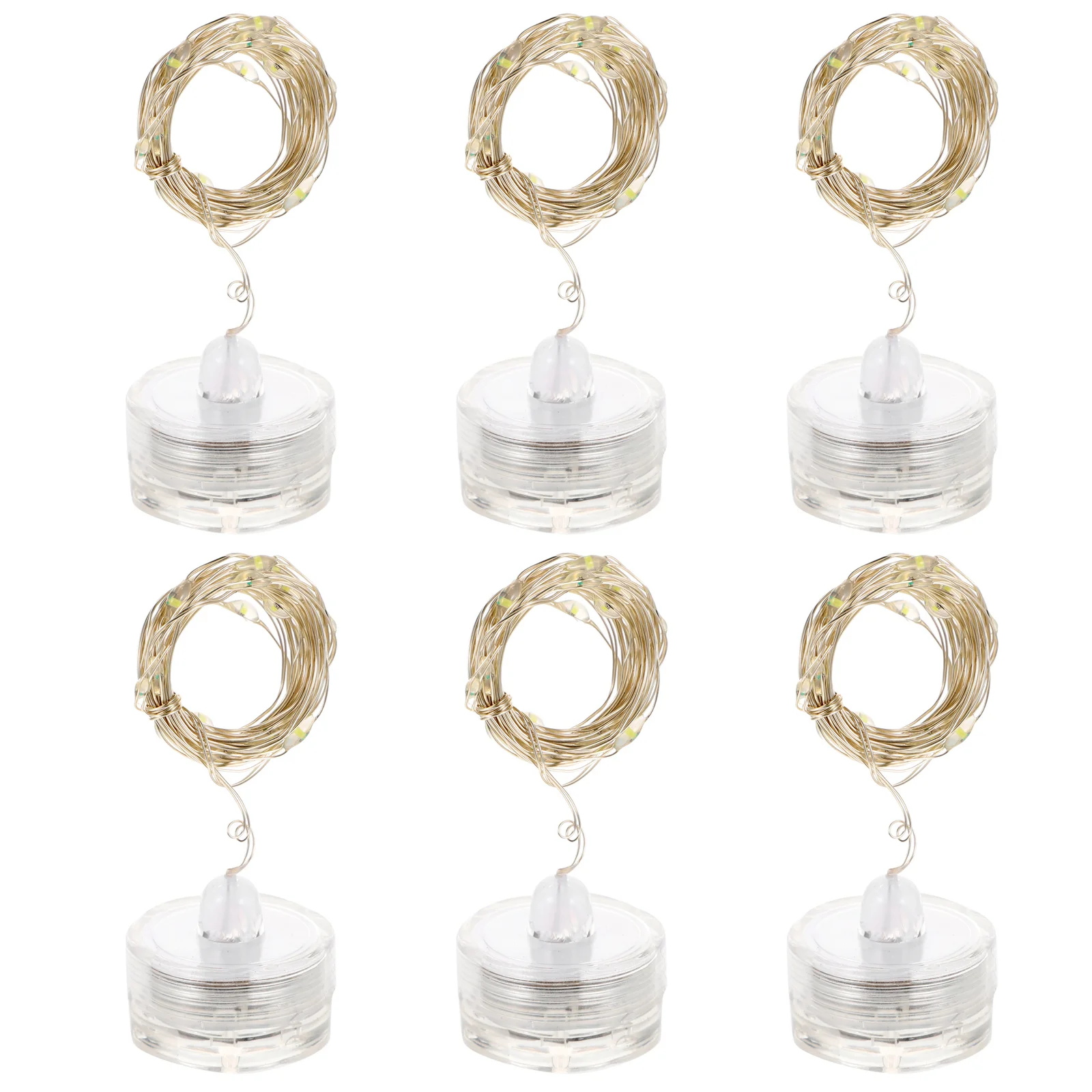 

6Pcs Waterproof Submersible String Lights LED Copper Wire 2m 20LED for Night Party Decoration