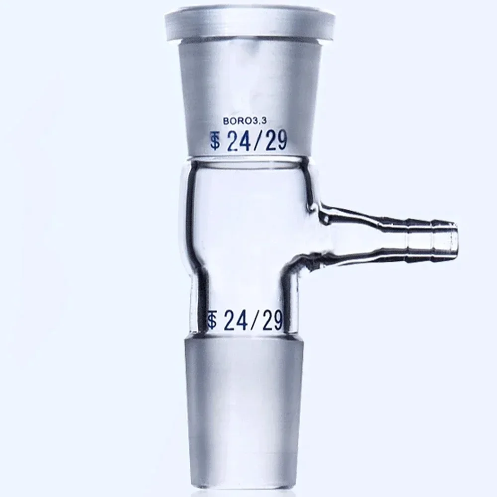 19/26 24/29 Joint Boro. Glass Aspirate Connector Adapter for Decompression In Bottle Labrotary Lab Glassware Chemical Experiment