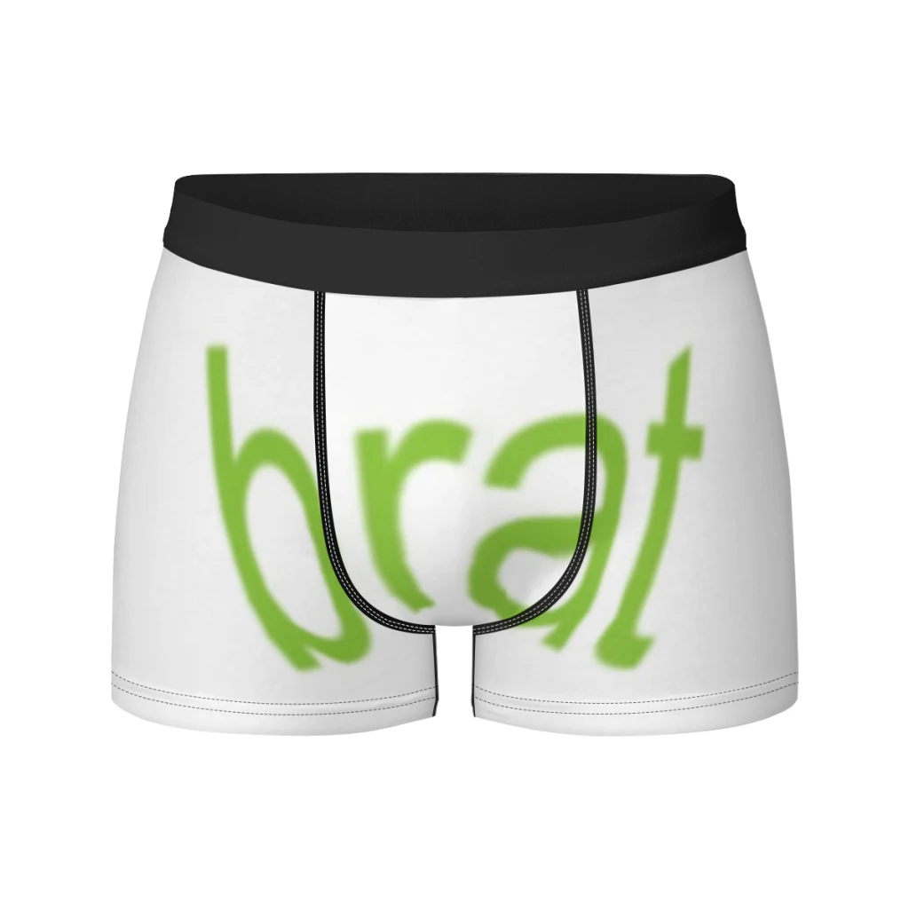 

brat - Charli XCX Album cover art - green Boxer Men's Panties Underpants Male Breathable Man Boxershorts Underwear For Men