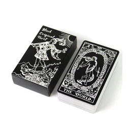 Black and White Rider Tarot Deck 78 Pcs Tarot Cards for Beginners Rider-waite Tarot System Pocket Size