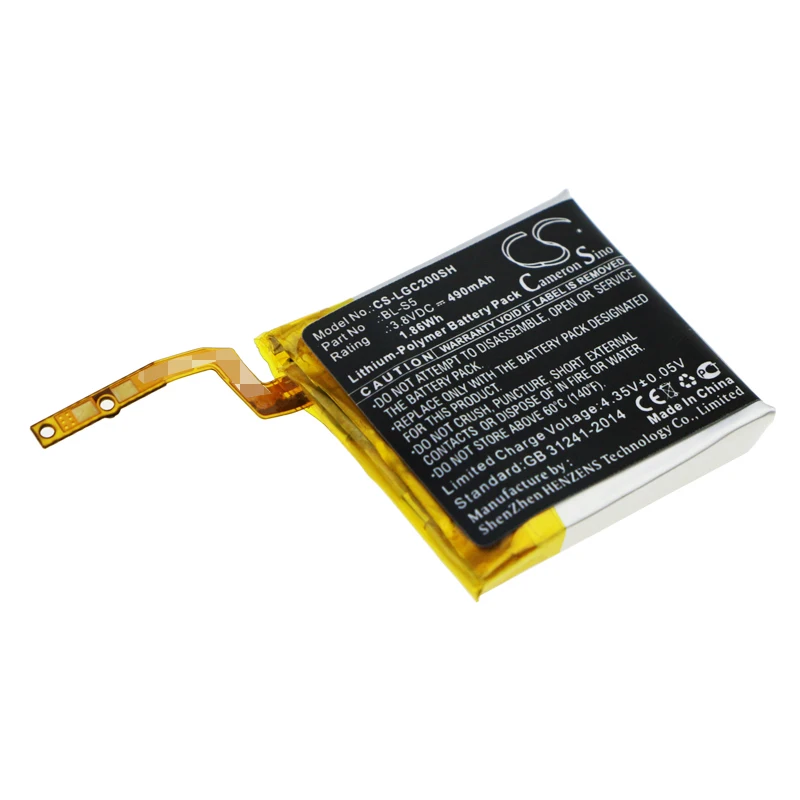 Аккумулятор для умных часов 3,8 В, 490 мАч BL-S5 для LG GizmoGadget VC200, 3,85 В, 570 мАч BL-S6 для часов Urbane Edition LTE + НАРУЖНЫЙ НАБОР