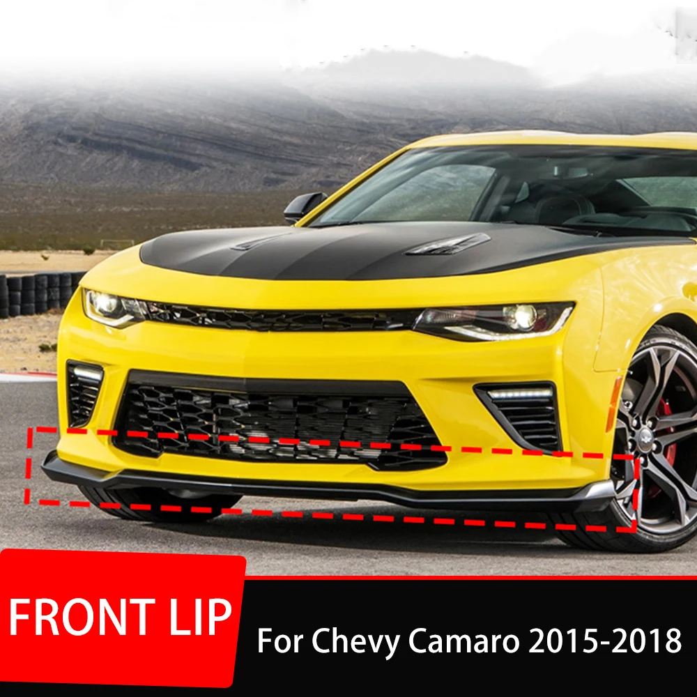 

For Chevy Camaro 2015 16 17 18 Front Bumper Lip Chin Spoiler Diffuser Body Kit Protective Cover Deflector Accessories