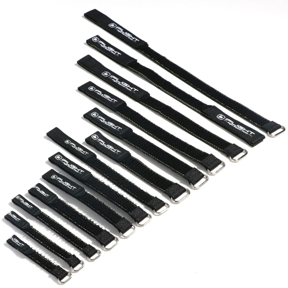 5pcs 10X100mm / 10X130mm IFlight Magic Sticker Tape Nylon Lipo Battery Strap Belt Reusable Cable Tie Wrap for FPV RC Battery