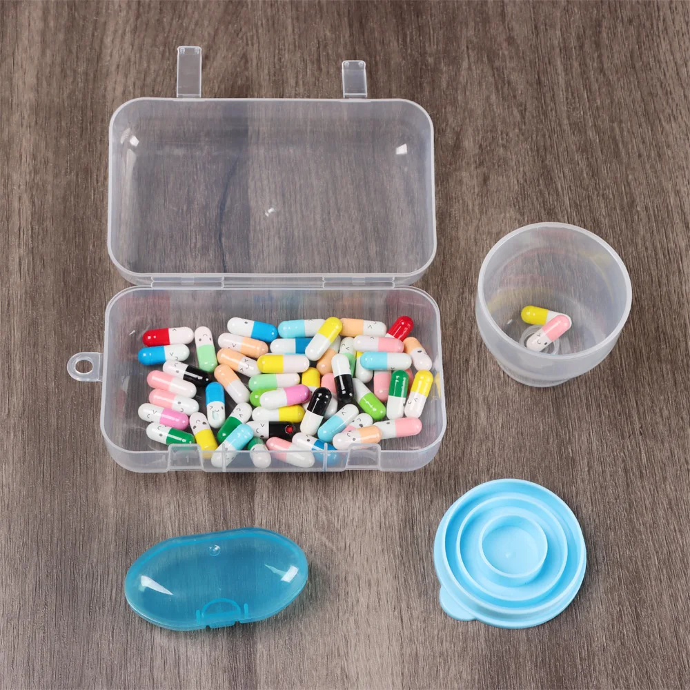 Mini Plastic Box Rectangular Box Translucent Box Packing Box Storage Box Dustproof Durable Strong Jewelry Storage Case Container