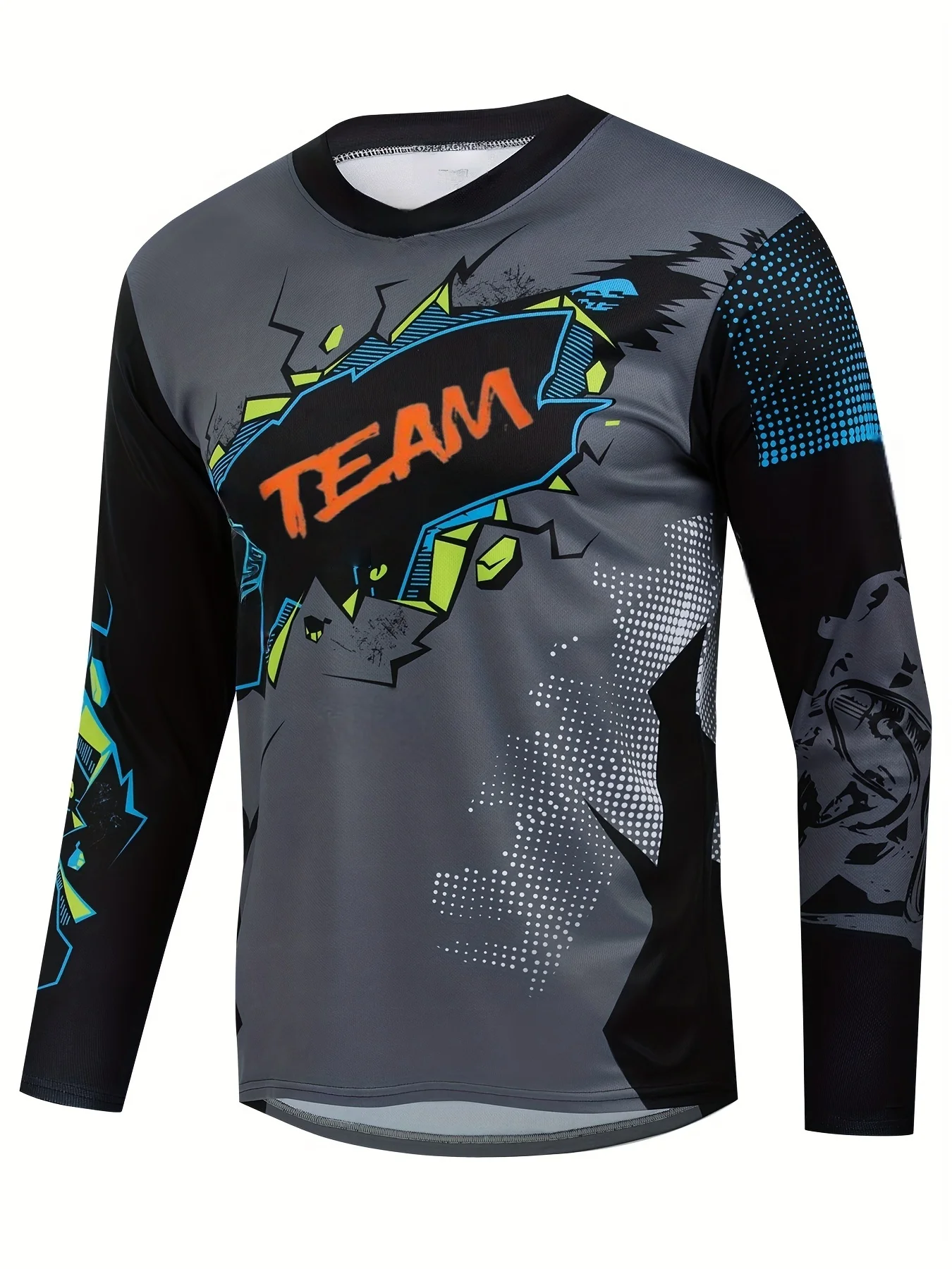 

2026 Men's New Motocross Cycling Skully Jersey BMX Mountain Downhill Bike Top Enduro Racing Shirt Quick Dry Long Sleeves T Shirt