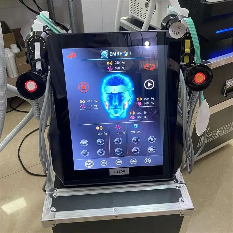 Facial Electromagnetic RF Machine Dual System Anti-Aging Device EMRF Facial Contour Reshaper Facial Lifting Wrinkle Remover